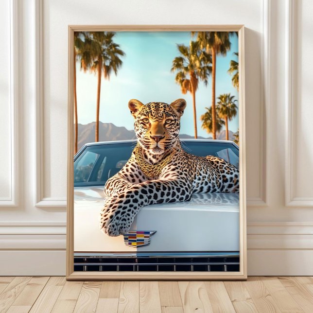 Luxury Leopard Poster Print, Maximalist Leopard (Creator Uploaded)