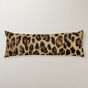 Luxury Leopard Skin Elegant Wild Animal Fur Design Body Cushion