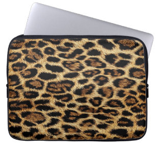 Luxury Leopard Skin Elegant Wild Animal Fur Design Laptop Sleeve