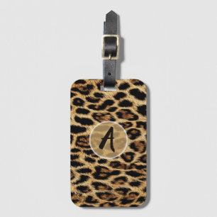 Luxury Leopard Skin Elegant Wild Animal Fur Design Luggage Tag
