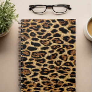 Luxury Leopard Skin Elegant Wild Animal Fur Design Notebook