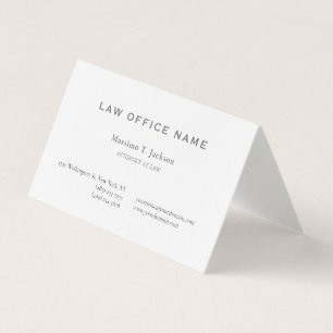 Luxury Linen Attorney at Law Lawyer Office Business Card