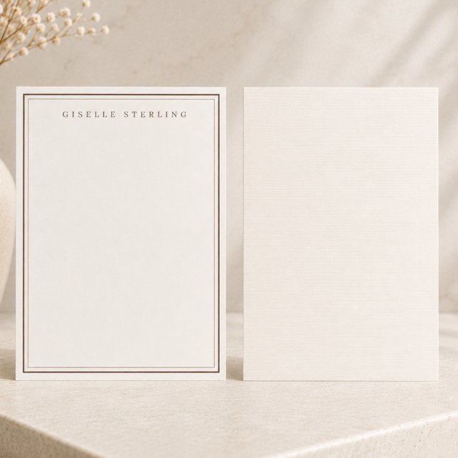 Luxury Linen Ivory Natural Custom Letterhead (Creator Uploaded)