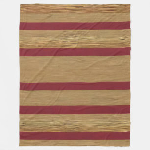 Luxury Linen Modern Burgundy Gold Collection Fleece Blanket