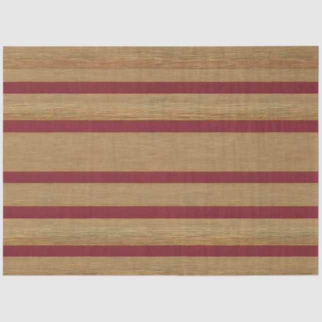 Luxury Linen Modern Burgundy Gold Collection Tissue Paper (Front)