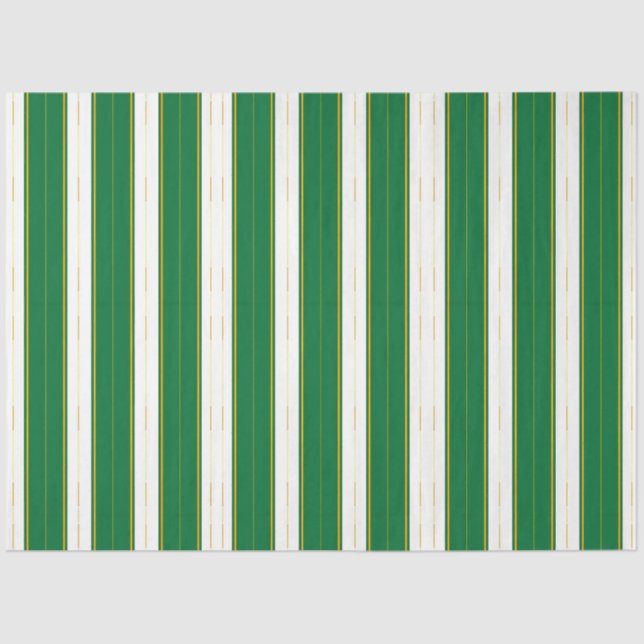 Luxury Linen Modern Green Gold Texture Collection Tissue Paper (Front)