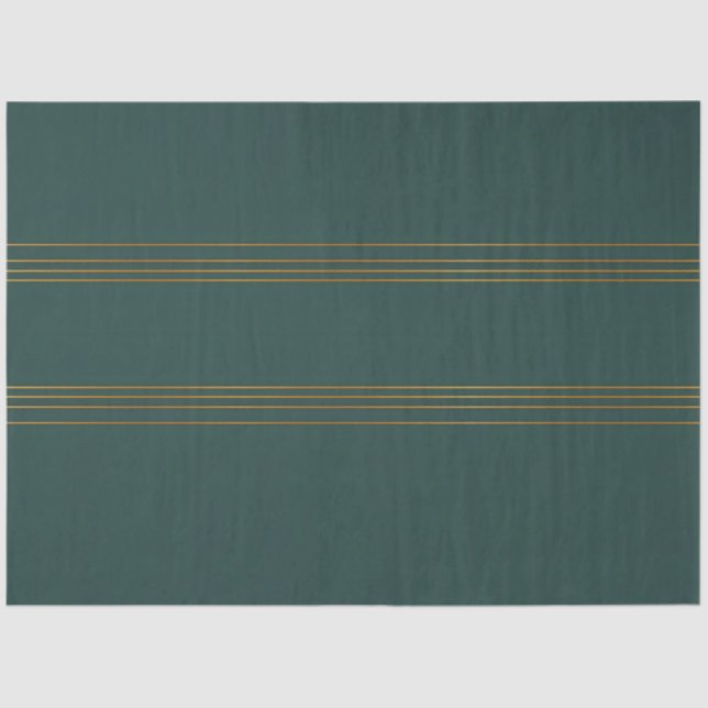 Luxury Linen Popular Green Gold Texture Collection Tissue Paper (Front)