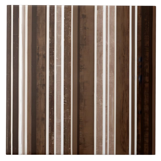 Luxury Linen Trendy Brown White Texture Collection Tile (Front)