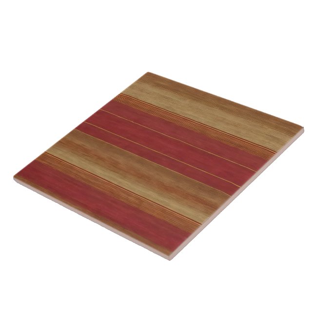 Luxury Linen Trendy Burgundy Gold Collection Tile (Side)