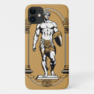 Luxury Logo - Myxnt with Geometric & Greek Statue iPhone 11 Case