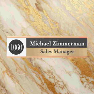 Luxury Logo Office Door Sign