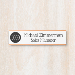 Luxury Logo Office Door Sign