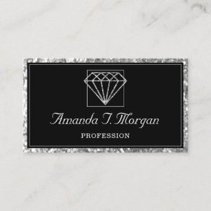 Luxury Makeup Artist Wedding Planner Diamond Business Card