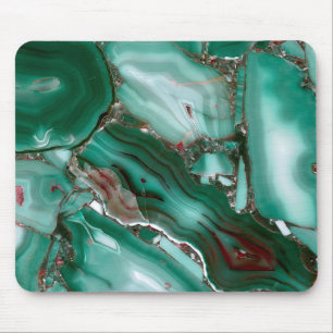 Luxury Malachite Gemstone Agate Marble Mouse Mat