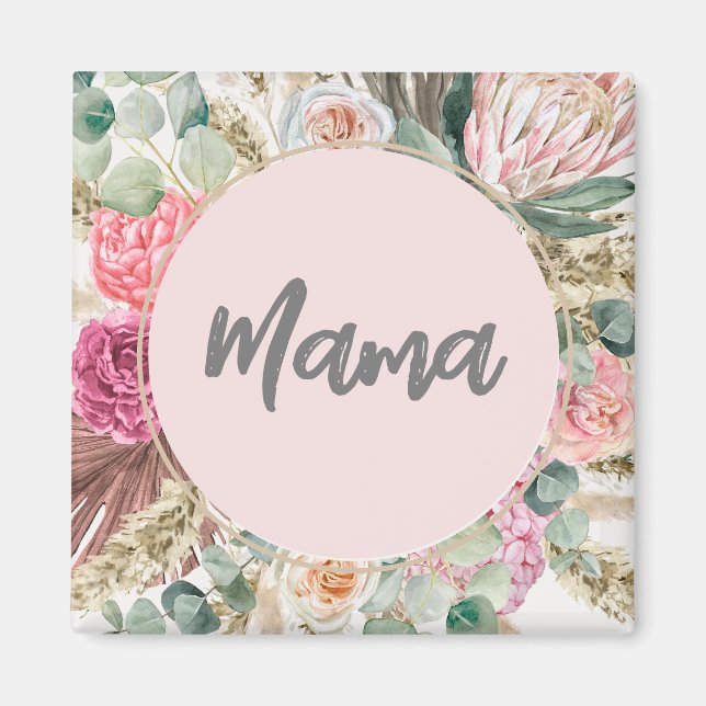 Luxury Mama Floral gift for mother's day Magnet (Front)