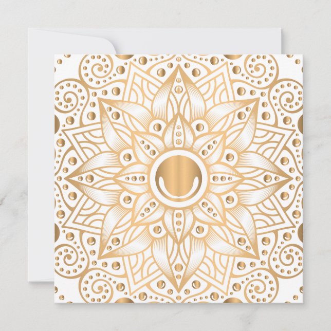 Luxury Mandala 11 Holiday Card (Front)