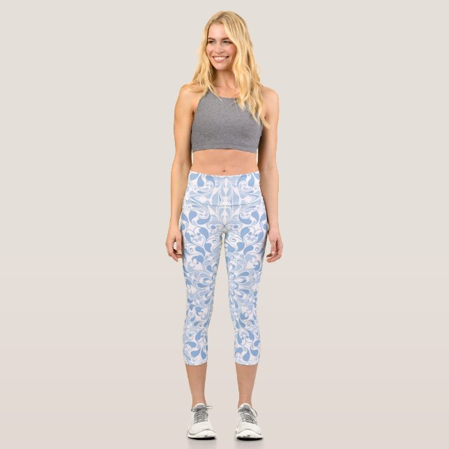 Luxury Mandala 17 Capri Leggings (Front)