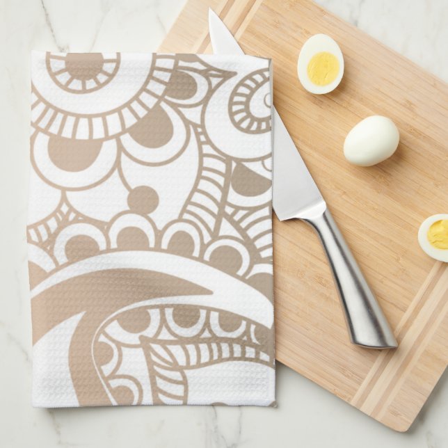 Luxury Mandala 41 Tea Towel (Quarter Fold)