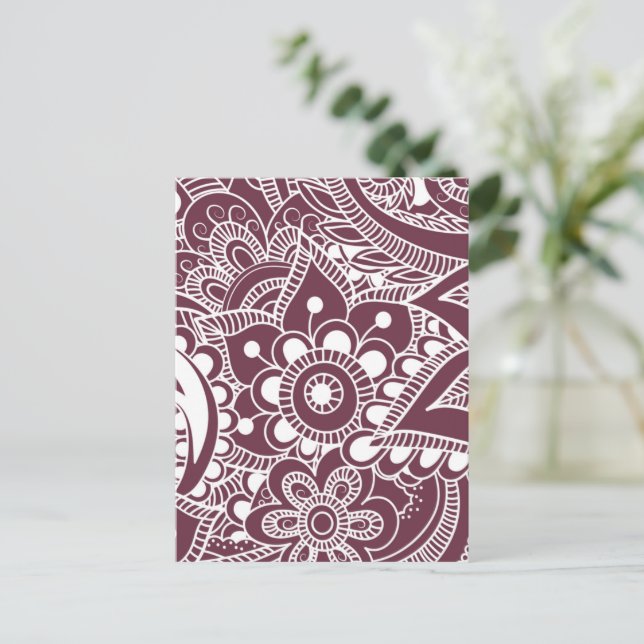 Luxury Mandala 44 Holiday Postcard (Standing Front)