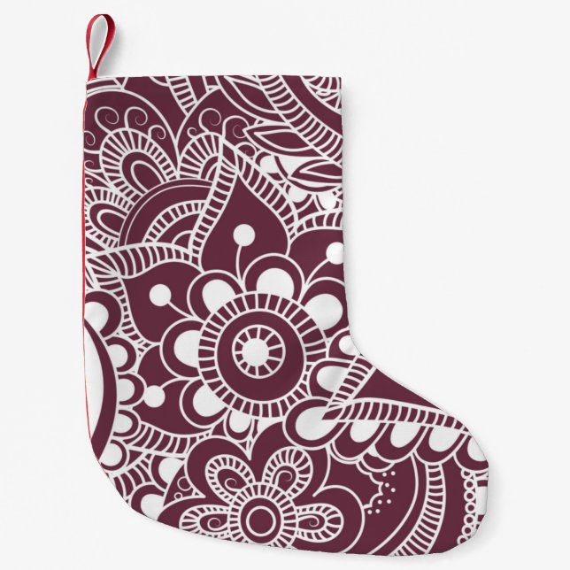 Luxury Mandala 44 Small Christmas Stocking (Front)