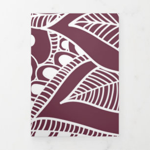 Luxury Mandala 44 Tri-Fold Holiday Card