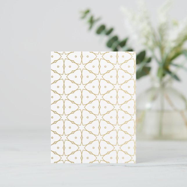 Luxury Mandala 52 Holiday Postcard (Standing Front)