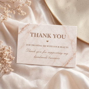 Luxury Marble Business Card Rose Gold Beauty
