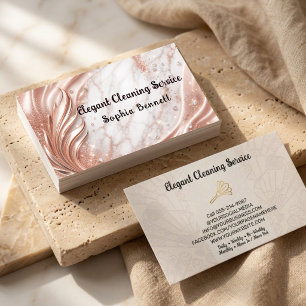 Luxury Marble Cleaning Services Business Card