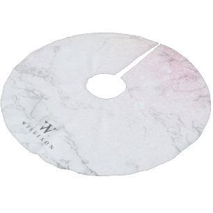 Luxury Marble Personalised Brushed Polyester Tree Skirt