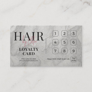 Luxury Marble Rose Gold Med Spa QR Referral Loyalty Card