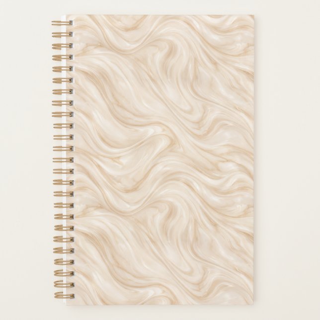 Luxury Marble Swirl Pattern Planner (Front)