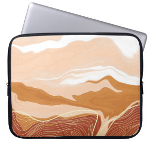Luxury marble texture background design. Liquid ma Laptop Sleeve