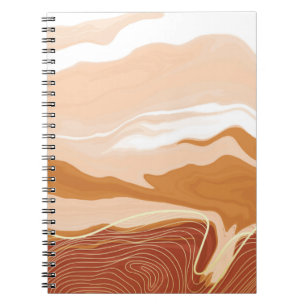 Luxury marble texture background design. Liquid ma Notebook