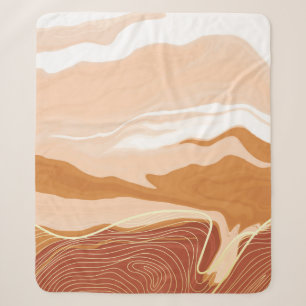Luxury marble texture background design. Liquid ma Sherpa Blanket