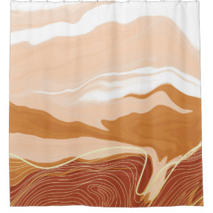 Luxury marble texture background design. Liquid ma Shower Curtain