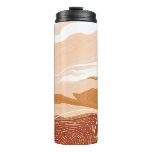 Luxury marble texture background design. Liquid ma Thermal Tumbler