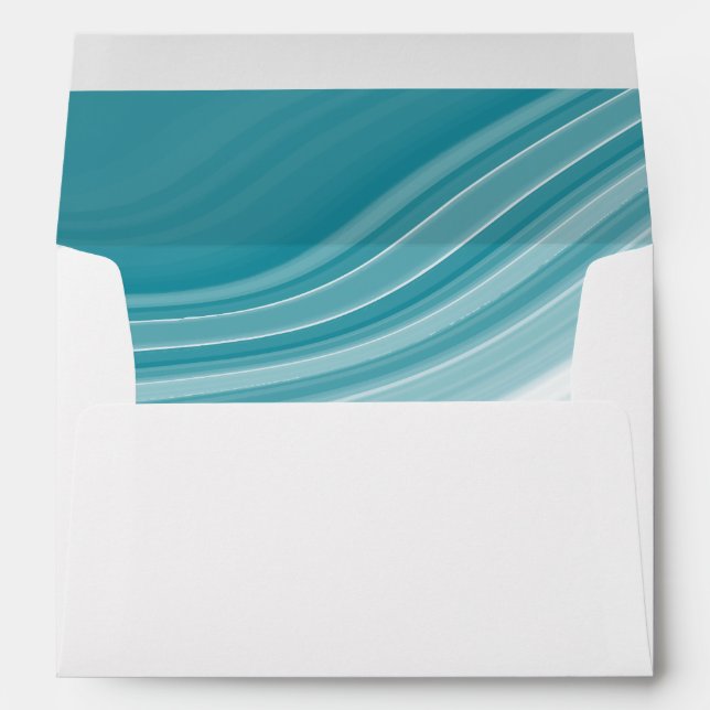 Luxury Marble Wedding Envelope (Back (Bottom))