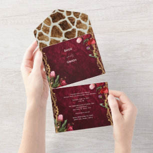 Luxury Matte Wedding Invitation Package
