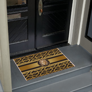 Luxury Medusa Head Gold Doormat