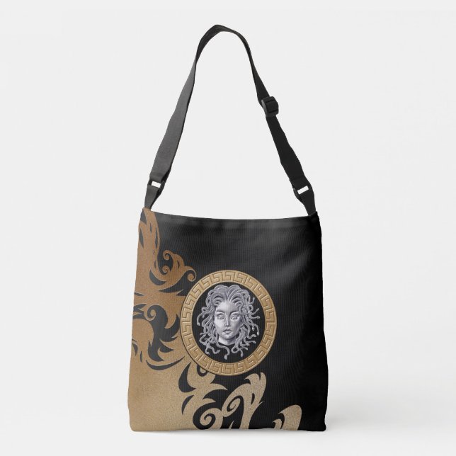  Luxury Medusa Medallion, Cross Body Bag (Back)