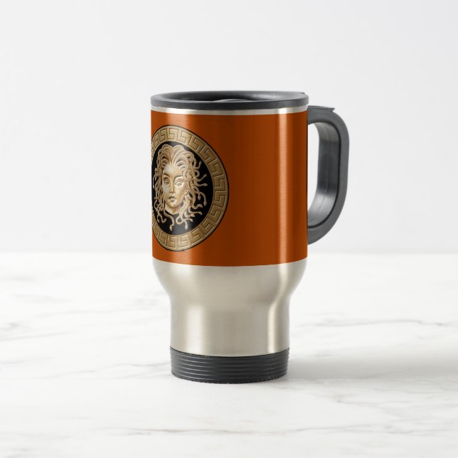Luxury Medusa Medallion Travel Mug (Front Right)