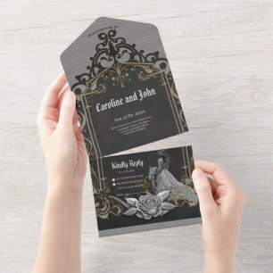 Luxury meets romance all in one invitation