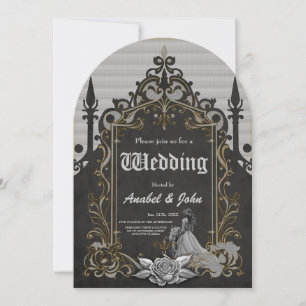 Luxury meets romance invitation