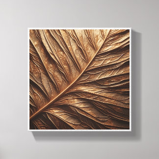 Luxury Metallic Golden Leaf Texture - Detailed Mac Canvas Print