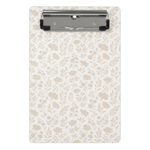 Luxury Minimal Botanical Pattern Mini Clipboard