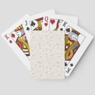 Luxury Minimal Botanical Pattern Playing Cards