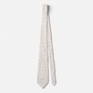 Luxury Minimal Botanical Pattern Tie