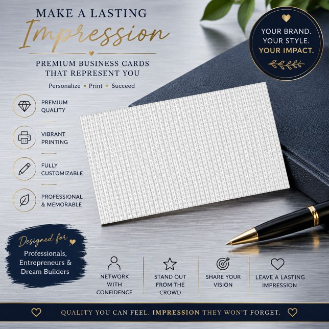 Luxury Minimal Custom Business Cards (Creator Uploaded)