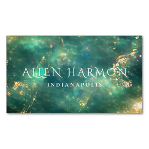 Luxury Minimal Custom Family Name 5-Minute Edit Magnetic Business Card