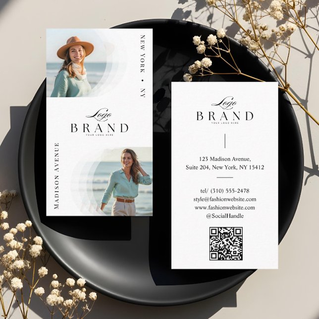 Luxury Minimal Modern Professional 2 Photo Logo Business Card (Luxury Minimal Modern Professional 2 Photo Logo Business Card)